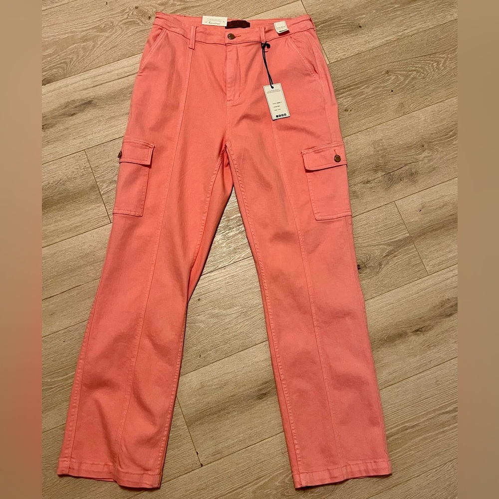 Judy Blue 13/31 Pink Wideleg Jeans
